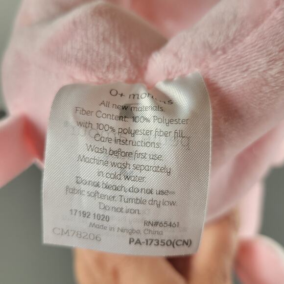 Petite L'amour Pink Elephant Plush 8" Baby Toy Soft Stuffed Animal 2020 Plushy - Picture 11 of 12